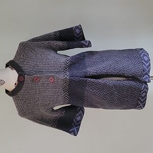 HANNAH 100% Lamb's wool short sleeved cardigan sweater.  Nice and thick.